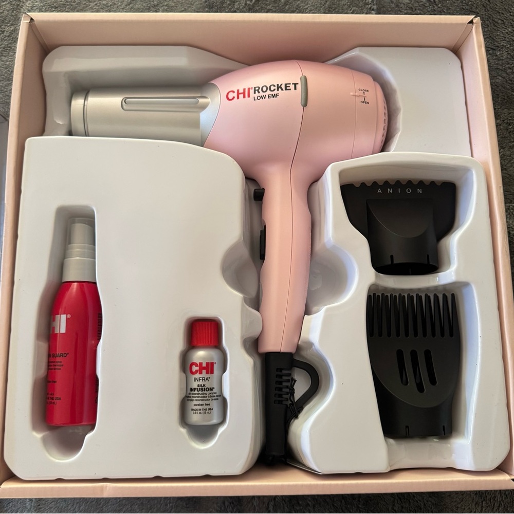 Chi Rocket Blow Dryer Pink - New in Box - Picture 6 of 6